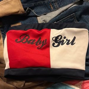 Baby Girl Letter Tube Top